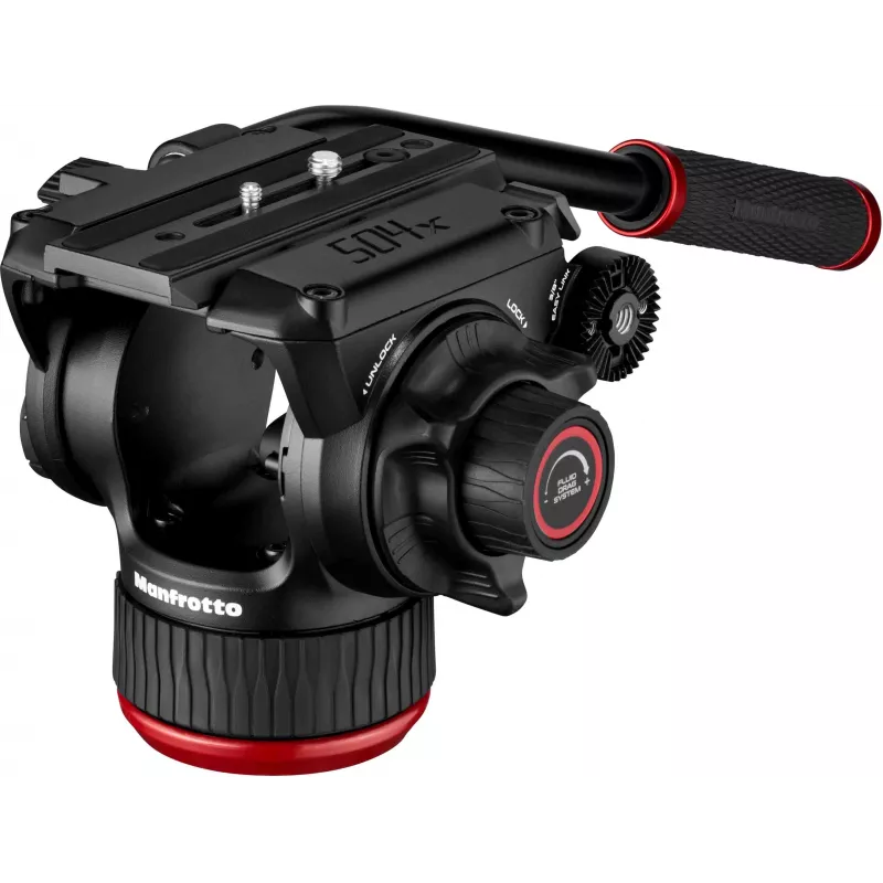 Manfrotto MVH504XAH 504X Stativkopf, Aluminium, Schwarz