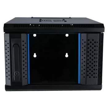 DSIT 4U 10 inch Wandmontage-Schrank mit Sicherheitsglas-Tür, 370x450x264 mm, Schwarz