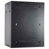 DSIT 15U Wandmontage-Serverschrank mit Metalltür 600x600x770mm Schwarz