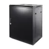 DSIT 15U Wandmontage-Serverschrank mit Metalltür 600x600x770mm Schwarz