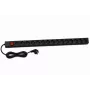 DSIT DS-15PDU 15-fach vertikale Rack-Stromverteilungseinheit, 230V 16A, Schuko-Steckdosen, 2m Kabel, Schwarz