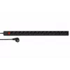 DSIT DS-15PDU 15-fach vertikale Rack-Stromverteilungseinheit, 230V 16A, Schuko-Steckdosen, 2m Kabel, Schwarz