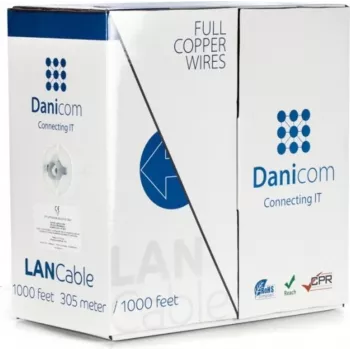 DSIT DANICOM CAT6 UTP 305m Solid Conductor Kabel - LSZH (B2ca) - DC-UTP6-305S-B2CA