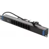 DSIT 19 inch Schweizer Steckdosenleiste Master Overload - 8 Steckdosen - 1,8 m Kabel