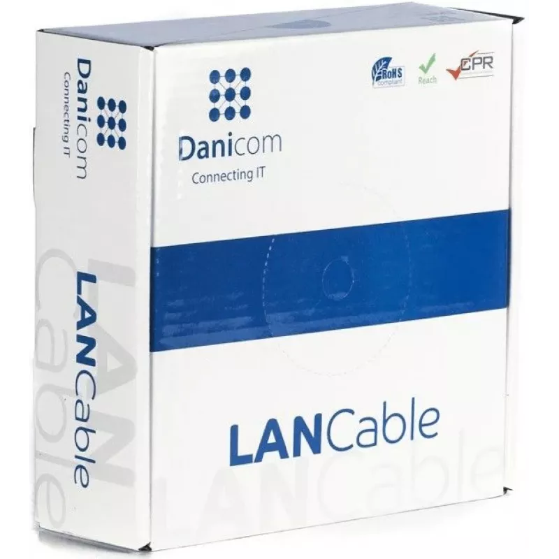DSIT CAT5e F/UTP 50m Rolle Solid Core CCA Netzwerkkabel Grau (DC-FTP5CCA50S-GRY)