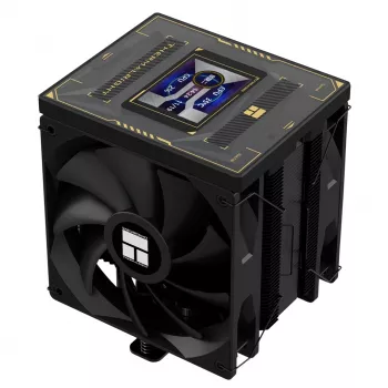 Thermalright Burst Assassin 120 Vision Black ARGB CPU-Luftkühler mit TFT-LCD-Display, 6 Heatpipes, 220W TDP, 120mm PWM-Lüfter, Intel LGA1700/1200/115X/2011/2066, AMD AM5/AM4