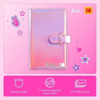 Kodak x Barbie Mini-Fotoalbum für 96 Fotos 2x3 inch, 16 Seiten, rosa (RODB2X3AC)