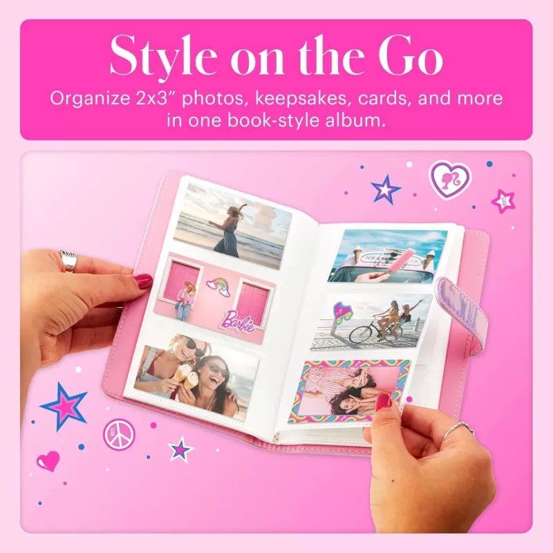 Kodak x Barbie Mini-Fotoalbum für 96 Fotos 2x3 inch, 16 Seiten, rosa (RODB2X3AC)