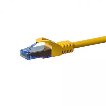 DSIT CAT6a U/UTP 100% Kupfer Ethernet-Patchkabel, RJ45, 1m, Gelb