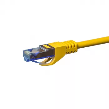 DSIT CAT6a U/UTP 100% Kupfer Ethernet-Patchkabel, RJ45, 1m, Gelb