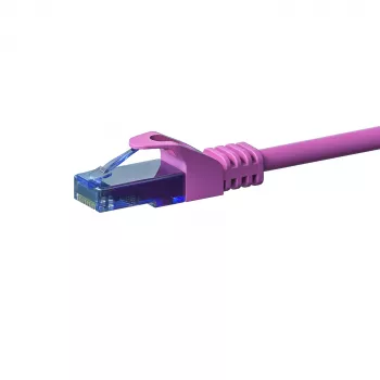 DSIT CAT6a U/UTP 30m pinkes Netzwerk-Patchkabel, 100% Kupfer, 10Gbps, RJ45