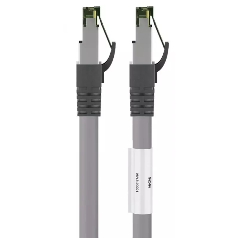 DSIT RJ45 Netzwerkkabel S/FTP PiMF CAT 8 Kabel Grau 1m