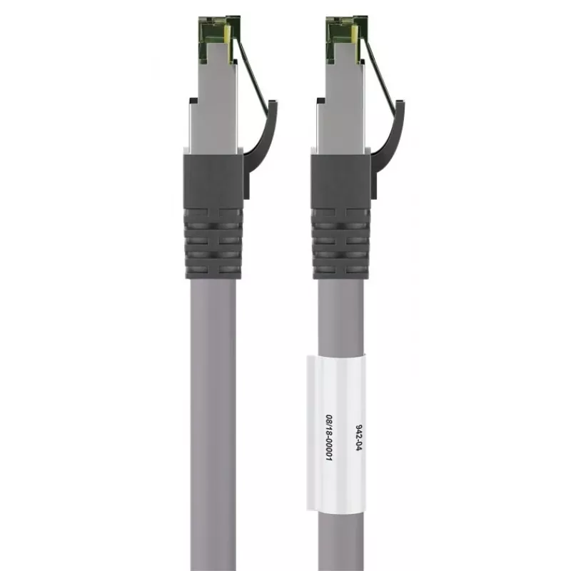 DSIT RJ45 Netzwerkkabel S/FTP PiMF CAT 8 Kabel Grau 0,25 m