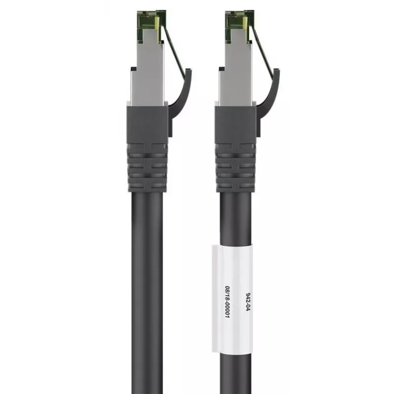 DSIT RJ45 Netzwerkkabel S/FTP PiMF CAT 8 Schwarz 5m