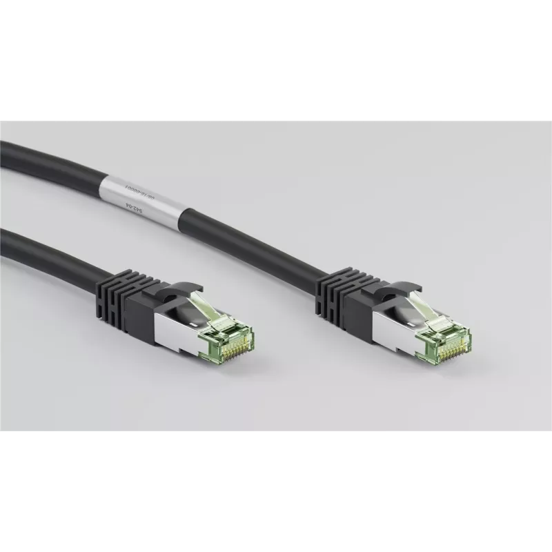 DSIT RJ45 Netzwerkkabel S/FTP PiMF CAT 8 Schwarz 5m