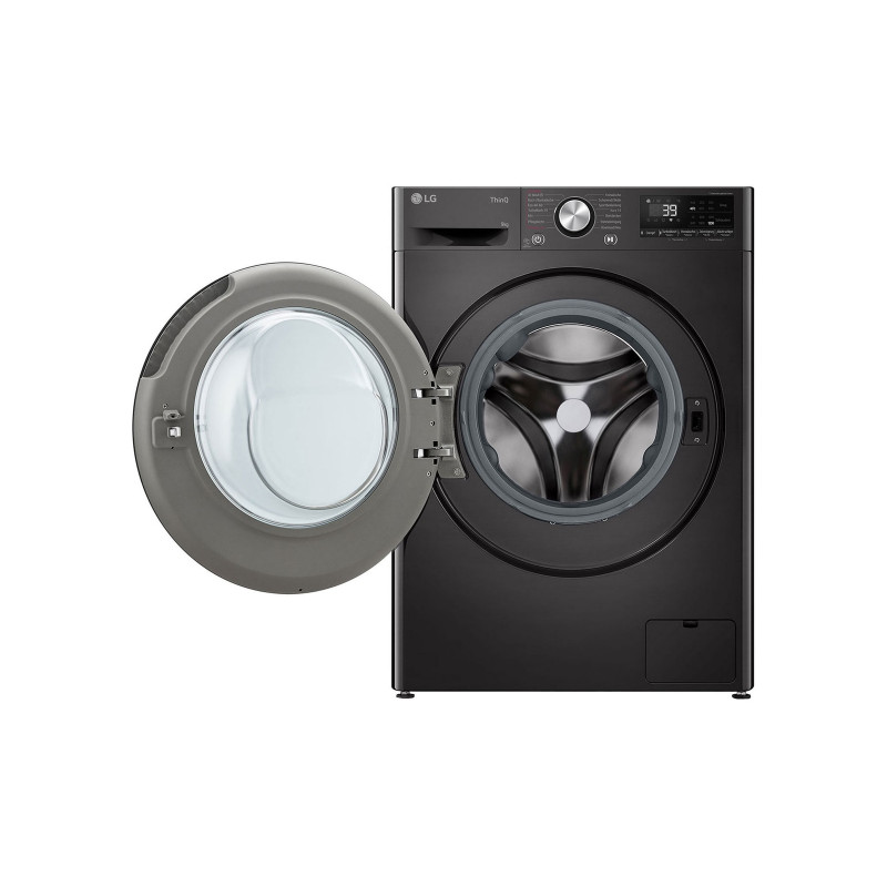LG F2V7SLIM9B Slim-Fit 9kg Waschmaschine mit AI DD und Dampf - Weiß