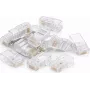 DSIT DANICOM UTP RJ45 Cat5e Pass-Through Netzwerkstecker für flexible und massive Adern (10er-Pack)