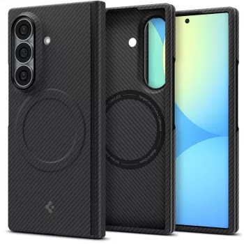Spigen AirSkin Aramid MagSafe Hülle für Samsung Galaxy Z Fold 8 Ultra - Matt Schwarz