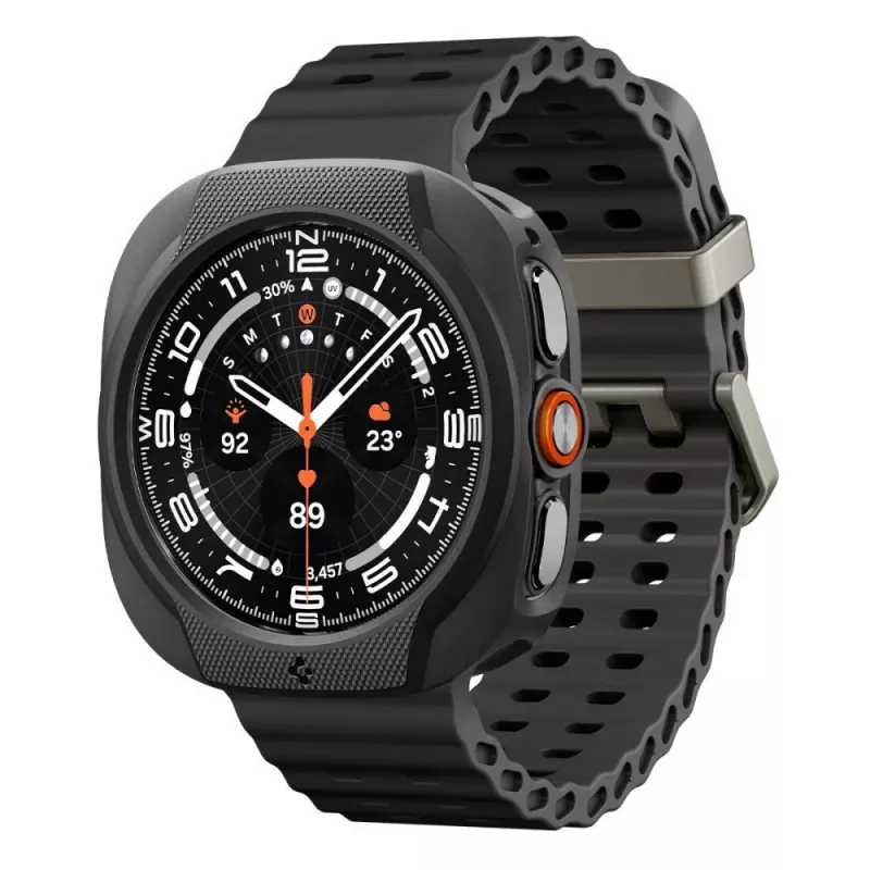 Spigen Liquid Air Hülle für Samsung Galaxy Watch Ultra 2 2026 (47mm) - Matt Schwarz