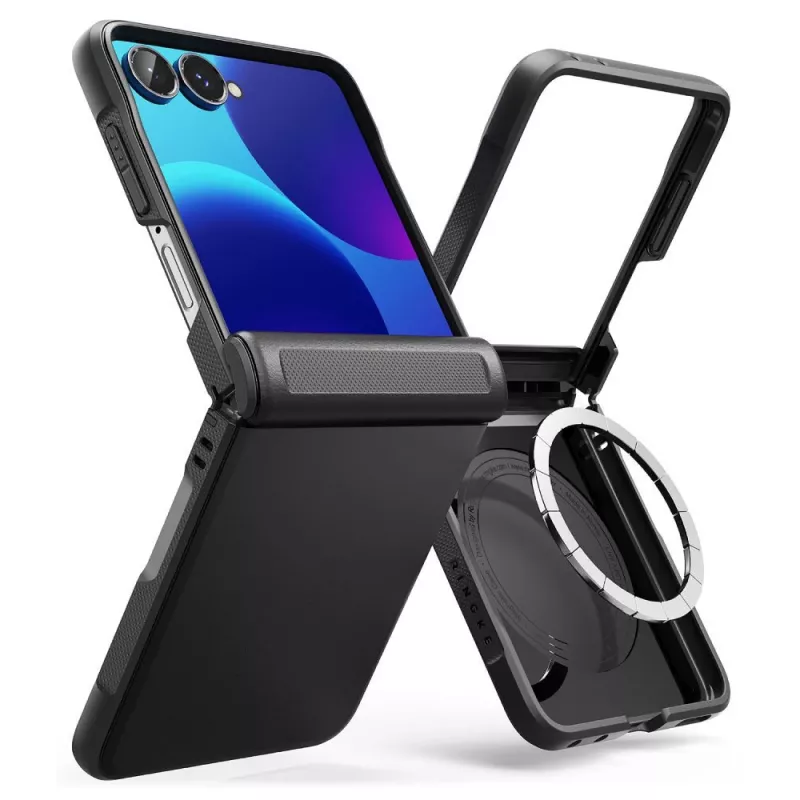 Ringke Onyx Flap Magnetic MagSafe-Hülle für Samsung Galaxy Z Flip 8 - Schwarz
