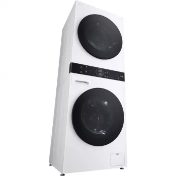 LG WashTower WT1210WWF WiFi-fähiger 12kg Waschtrockner mit Wärmepumpe, Weiß