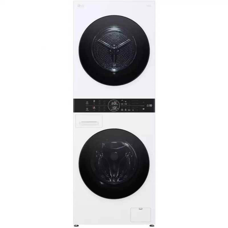 LG WashTower WT1210WWF WiFi-fähiger 12kg Waschtrockner mit Wärmepumpe, Weiß