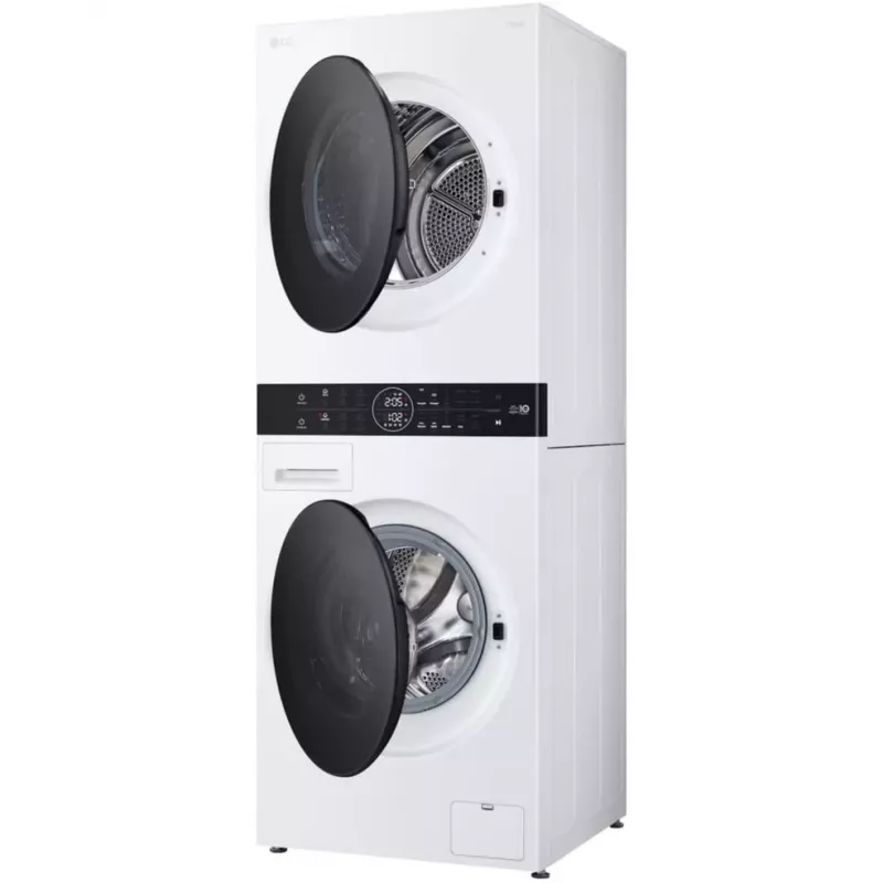 LG WashTower WT1210WWF WiFi-fähiger 12kg Waschtrockner mit Wärmepumpe, Weiß