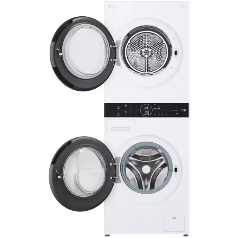 LG WashTower WT1210WWF WiFi-fähiger 12kg Waschtrockner mit Wärmepumpe, Weiß