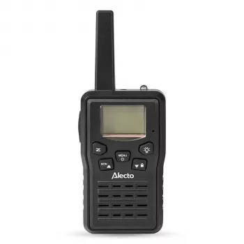 Alecto FR200BK Walkie-Talkie-Set 2er-Pack, 10 km Reichweite, PMR446, Schwarz