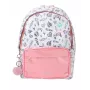 KIDS Wow Holo Holographic Mädchen Schulrucksack Groß A4 Pink mit Bommel - Wow00022