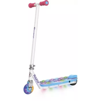 Razor Electric Party Pop Elektroroller - Mehrfarbige LED-Deck- und Vorderradbeleuchtung, 12 km/h, 80W, für Kinder ab 8 Jahren