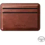 Nomad Kartenetui Horween Leder Olde Dublin - Schlankes minimalistisches RFID-blockierendes Leder-Kartenetui, Dunkelbraun