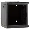 DSIT DS10-3304 10 inch 4U Wandmontage-Serverschrank mit Glastür, 312x310x264 mm, Schwarz