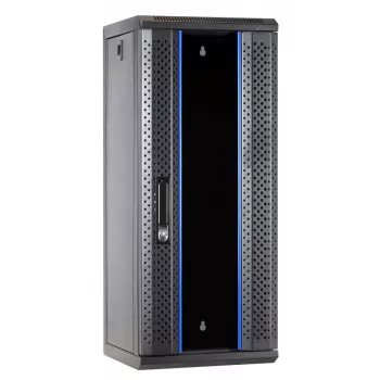 DSIT DS10-3315 15U 10 inch Wandmontage-Serverrack-Schrank mit Glastür, 312x310x752 mm, Schwarz