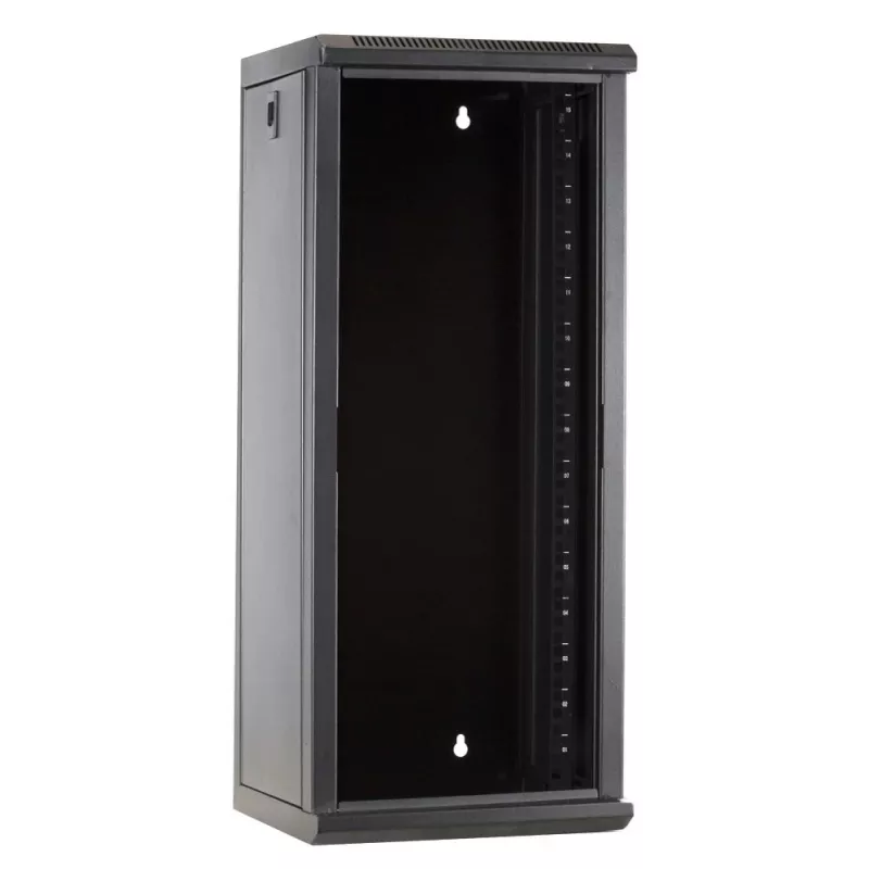 DSIT DS10-3315 15U 10 inch Wandmontage-Serverrack-Schrank mit Glastür, 312x310x752 mm, Schwarz