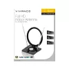 Vivanco VVTVANTSCIRCLE Innenantenne DVB-T2/DAB+ Flachantenne mit 4G/5G-Filter, Schwarz