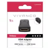 Vivanco VVVHDMIADFFG HDMI-Kupplungsadapter Buchse auf Buchse 4K 60Hz 18Gbps Schwarz