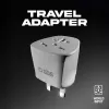SBS Universal-Reiseadapter für Großbritannien - Weiß