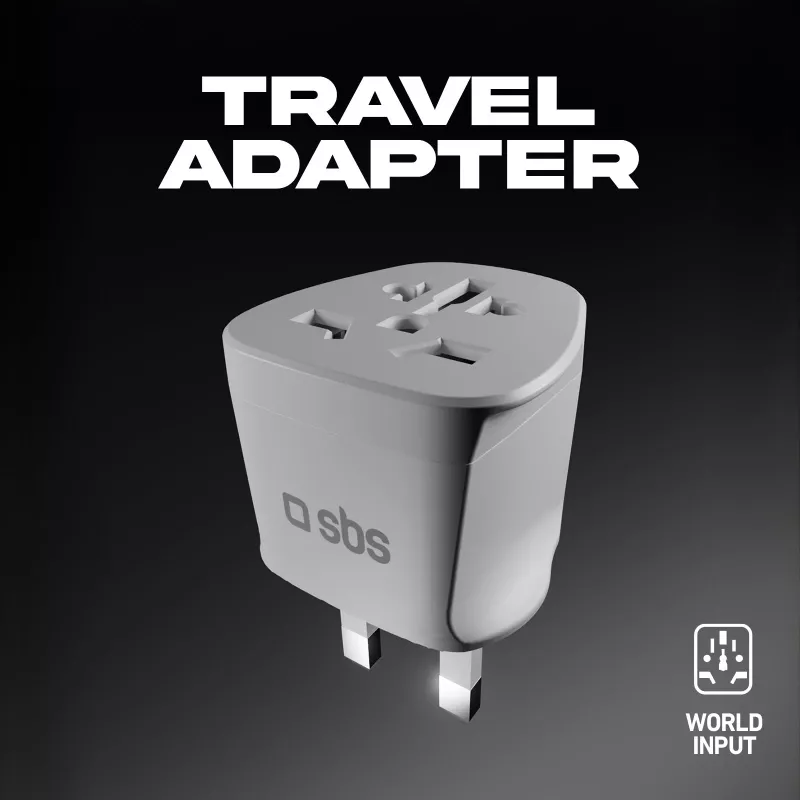 SBS Universal-Reiseadapter für Großbritannien - Weiß