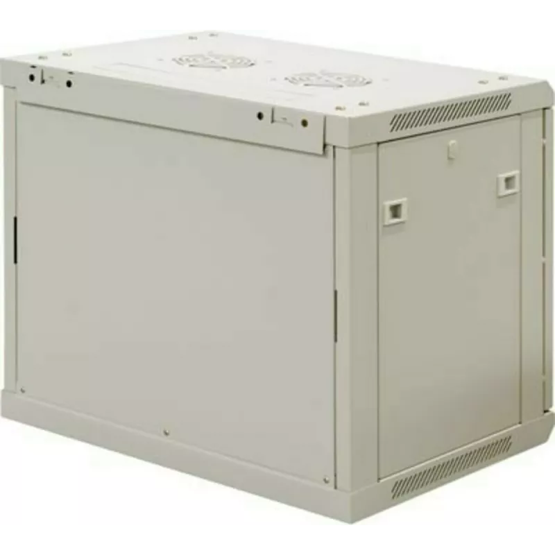 DSIT 9U Wandmontage-Serverschrank mit Glastür, Weiß, 600x450x500 mm