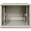 DSIT 9U Wandmontage-Serverschrank mit Glastür, Weiß, 600x450x500 mm