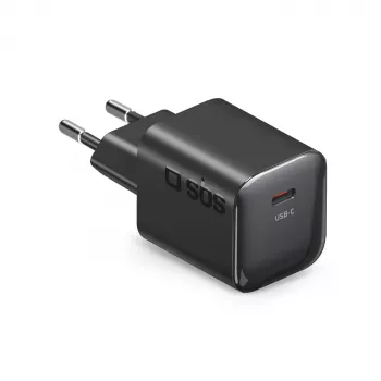 SBS 20W USB-C PD Wandladegerät Schwarz