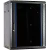 DSIT DS6415 15U Wandmontage-Serverschrank mit Glastür, 600x450x770 mm, Schwarz