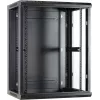 DSIT DS6415 15U Wandmontage-Serverschrank mit Glastür, 600x450x770 mm, Schwarz