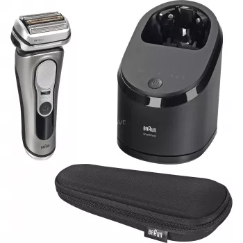 Braun Series 9 PRO+ 9665cc Elektrorasierer mit SmartCare Center, Graphit/Silber