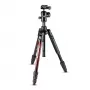 Manfrotto MKBFRTA4RD-BH Befree 4-Section Aluminium Reisestativ mit Kugelkopf, Rot