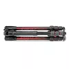 Manfrotto MKBFRTA4RD-BH Befree 4-Section Aluminium Reisestativ mit Kugelkopf, Rot