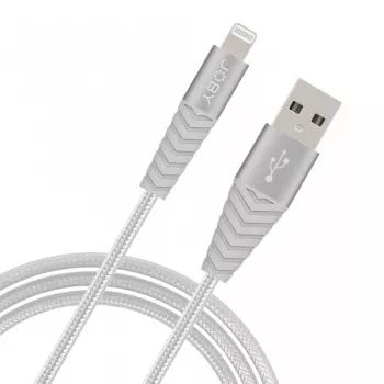 Joby Lade- und Synchronisierungskabel Lightning, 1,2 m, Silber (JB01814-BWW)