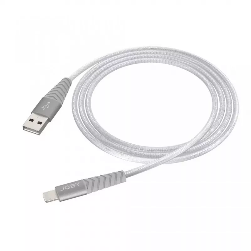 Joby Lade- und Synchronisierungskabel Lightning, 1,2 m, Silber (JB01814-BWW)