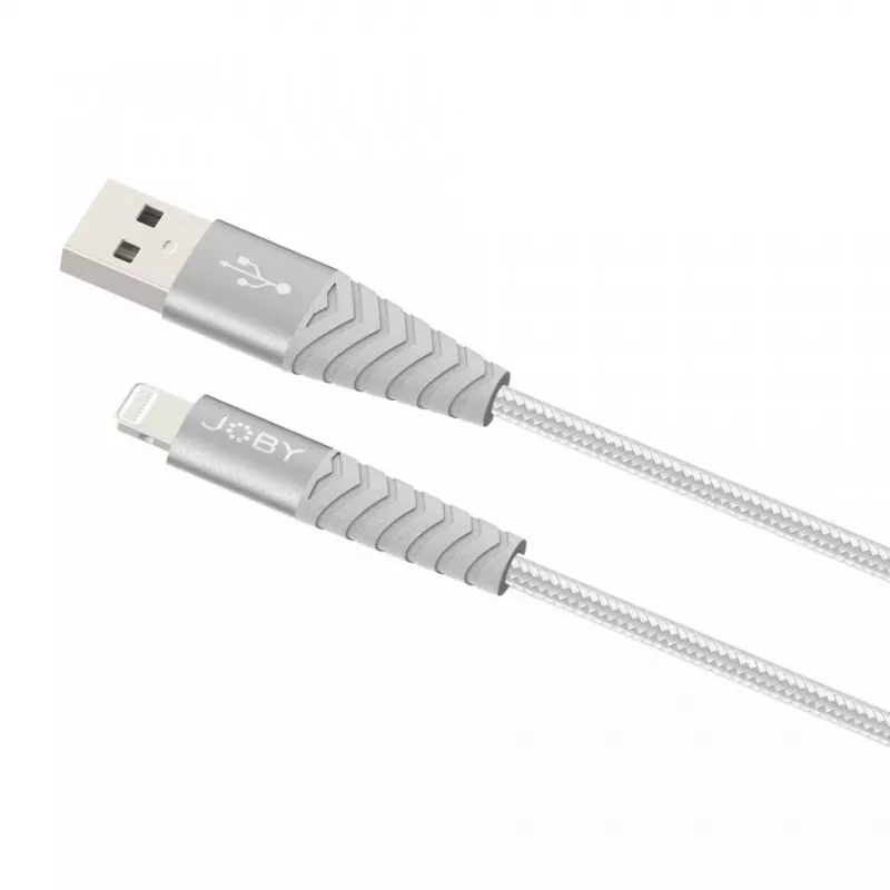 Joby Lade- und Synchronisierungskabel Lightning, 1,2 m, Silber (JB01814-BWW)